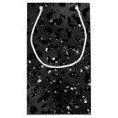 Niedliches Schwarzer Käse Leopard Hautbild Kleine Geschenktüte (Rückseite)