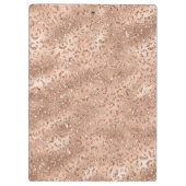 Niedliches Schwarzer Käse Leopard Hautbild Klemmbrett (Rückseite)