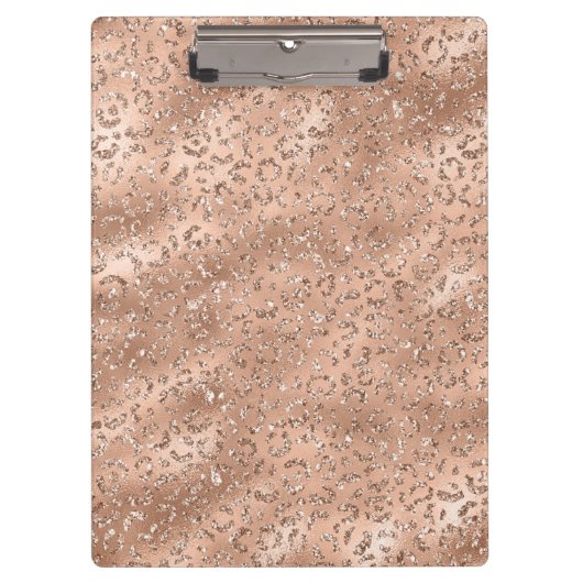 Niedliches Schwarzer Käse Leopard Hautbild Klemmbrett (Vorderseite)