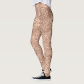 Niedliches Schwarzer Käse Leopard Hautbild Leggings (Links)