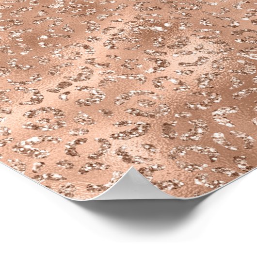 Niedliches Schwarzer Käse Leopard Hautbild Poster (Ecke)