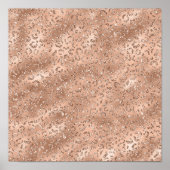 Niedliches Schwarzer Käse Leopard Hautbild Poster (Vorne)