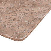 Niedliches Schwarzer Käse Leopard Hautbild Schneidebrett (Ecke)