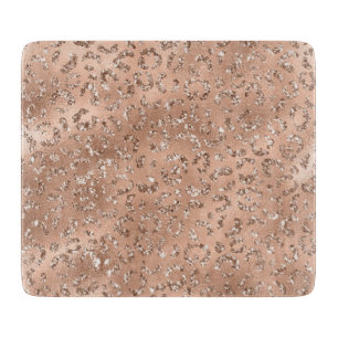 Niedliches Schwarzer Käse Leopard Hautbild Schneidebrett
