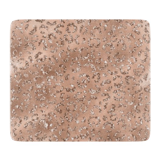 Niedliches Schwarzer Käse Leopard Hautbild Schneidebrett (Vorderseite)