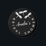 Niedliches schwarzes Brautparty Magnet<br><div class="desc">Brautparty-Magnet-Favoriten mit Libellen</div>