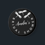 Niedliches schwarzes Brautparty Magnet<br><div class="desc">Brautparty-Magnet-Favoriten mit Libellen</div>