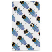 Niedliches Schwarzes Cicada Kleine Geschenktüte (Rückseite)