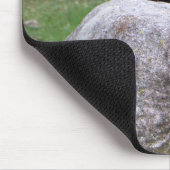 Niedliches Schwarzes Eichhörnchen auf einem Rock N Mousepad (Ecke)