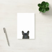 Niedliches Schwarzes Französisches Bulldogge Frenc Post-it Klebezettel (Büro)