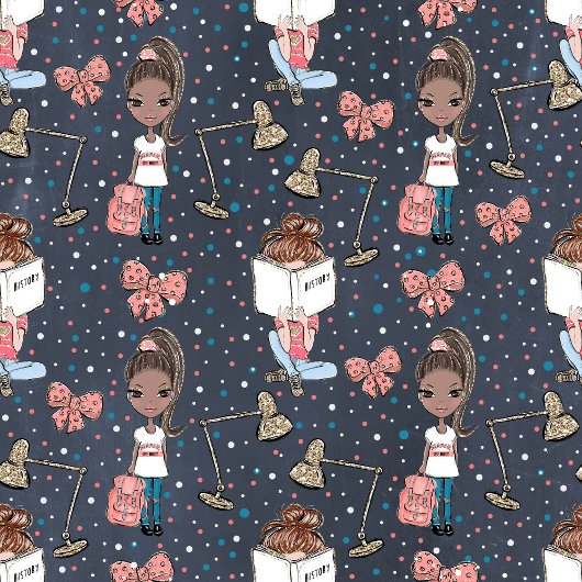 Niedliches schwarzes Hautmädchen zurück zur Schuld Fleecedecke