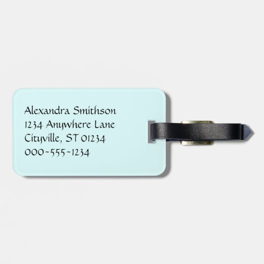 Niedliches Schwarzes Kätzchen beim Stern Gepäckanhänger (Rückseite horizontal)