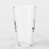 Niedliches Schwarzes Katzen hinzufügen Name Glas (Links)