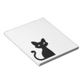 NIEDLICHES SCHWARZES KNOTE PAD STATIONERY NOTIZBLOCK (angewinkelt)