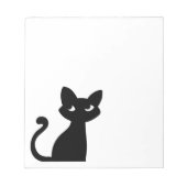 NIEDLICHES SCHWARZES KNOTE PAD STATIONERY NOTIZBLOCK (Vorderseite)