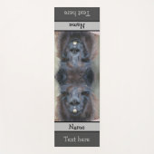 Niedliches Schwarzes Lama-Gesicht Nah Personalisie Yogamatte (Vorderseite)