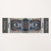 Niedliches Schwarzes Lama-Gesicht Nah Personalisie Yogamatte (Vorderseite (Horizontal))