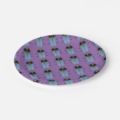 Niedliches Schwarzes Meer Pappteller (Schrägansicht)