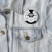 Niedliches Schwarzes Schaf Button (Beispiel)
