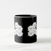 Niedliches Schwarzes Schaf Zweifarbige Tasse (Mittel)