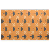 Niedliches Schwarzes Schirmmuster Stoff (Yard (91,4 cm))