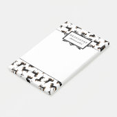 Niedliches Schwarzes und Post-it Klebezettel (angewinkelt)