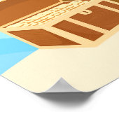 Niedliches Schwarzhaar-Piratenmädchen in Red Birth Poster (Ecke)