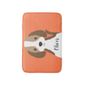 Niedliches Schwarzweißportrait Badematte (Vorderseite Vertikal)