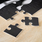 Niedliches Schwarzweißportrait Puzzle (Seite)