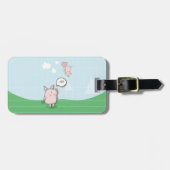 Niedliches Schwebschwein-Sprichwort Hi Gepäckanhänger (Vorderseite horizontal)