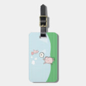 Niedliches Schwebschwein-Sprichwort Hi Gepäckanhänger (Vorderseite vertikal)