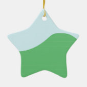 Niedliches Schwebschwein-Sprichwort Hi Keramik Ornament (Hinten)