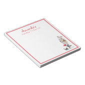 Niedliches schwedisches Tomten Weihnachtswasser Notizblock (angewinkelt)