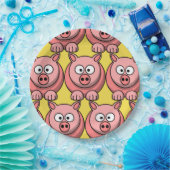 Niedliches Schwein anpassen Pappteller (Party)