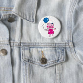 Niedliches Schwein Button (Beispiel)