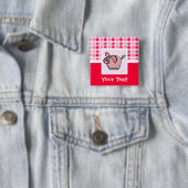 Niedliches Schwein Button (Beispiel)
