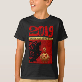 Niedliches Schwein Chinesischer Brauch Jahr Zodiac T-Shirt