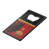 Niedliches Schwein Chinesisches Neujahr Zodiac Geb Geldbeutel Flaschenöffner (Rückseite Schrägansicht)