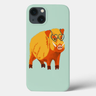 Niedliches Schwein - Gänsehaut mit Brille Case-Mate iPhone Hülle