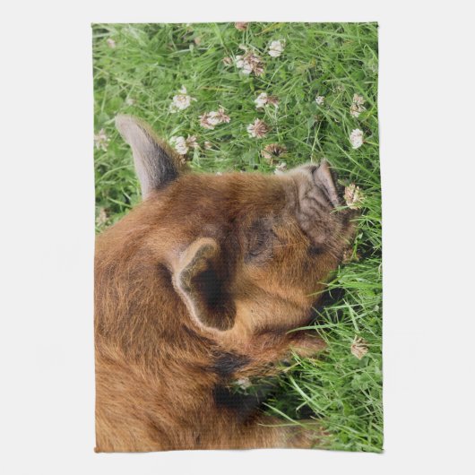 NIEDLICHES SCHWEIN GESCHIRRTUCH (Vertikal)