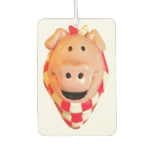Niedliches Schwein Goes Hog Wild Autolufterfrischer (Vorderseite)
