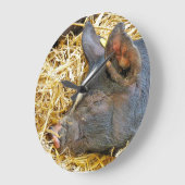 NIEDLICHES SCHWEIN GROßE WANDUHR (Winkel)