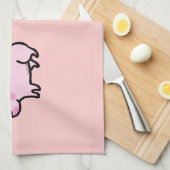 Niedliches Schwein Handtuch (Viertel Falte)
