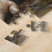Niedliches Schwein im Schlamm Puzzle (Seite)