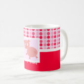 Niedliches Schwein Kaffeetasse (VorderseiteRechts)