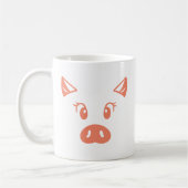 Niedliches Schwein Kaffeetasse (Links)
