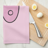 Niedliches Schwein, Little Pig, Schwein, Rosa Schw Geschirrtuch (Viertel Falte)