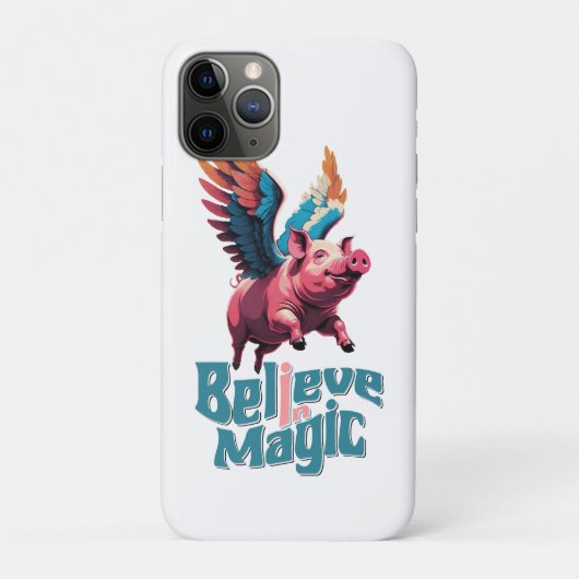 Niedliches Schwein mit farbigen Flügeln | Glaube a Case-Mate iPhone Hülle (Rückseite)