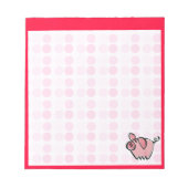 Niedliches Schwein Notizblock (Vorderseite)