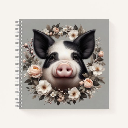 Niedliches Schwein Notizblock (Vorderseite)